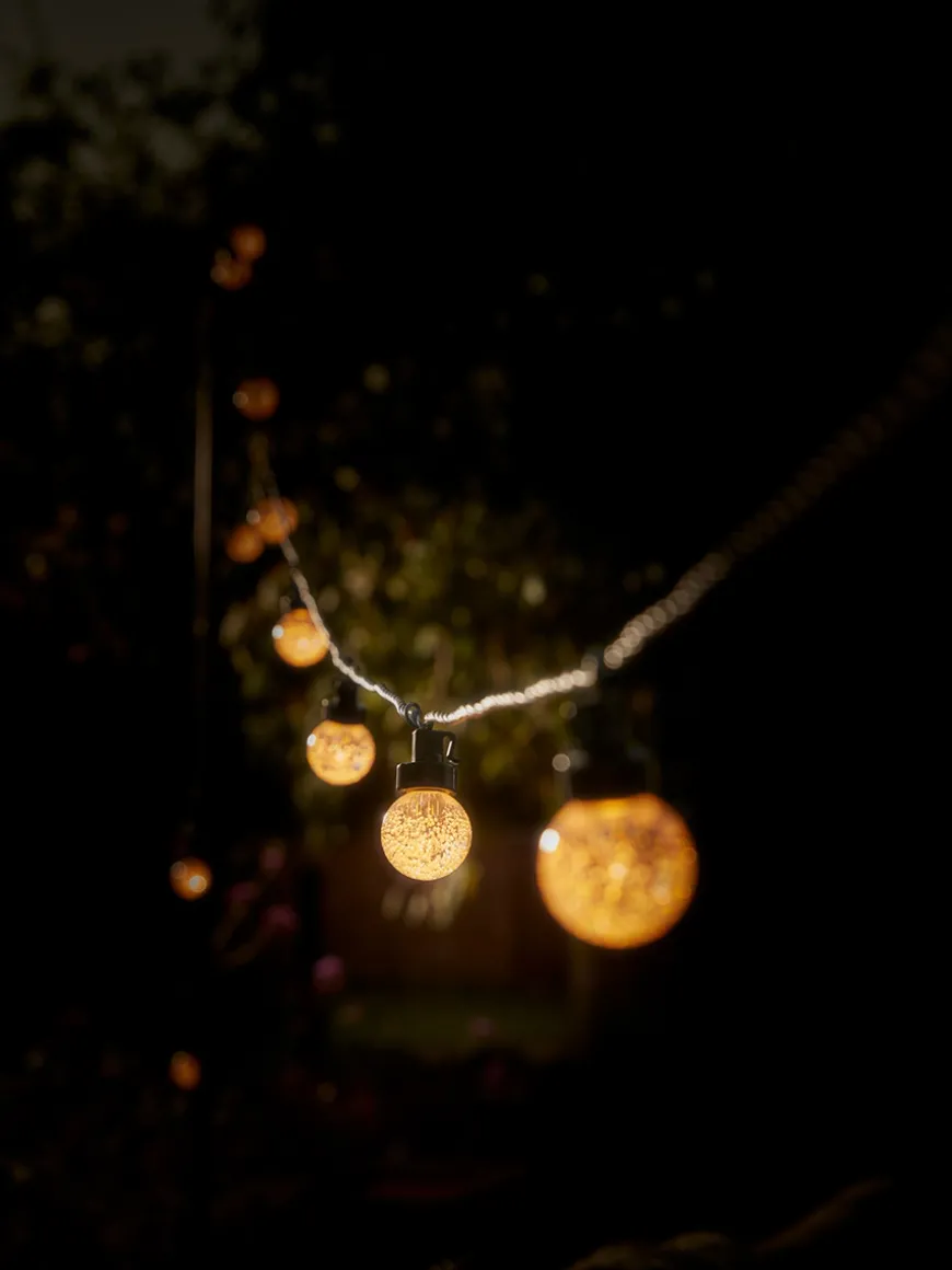 Glass Globe Festoon Lights