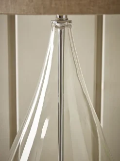 Glass Teardrop Table Lamp