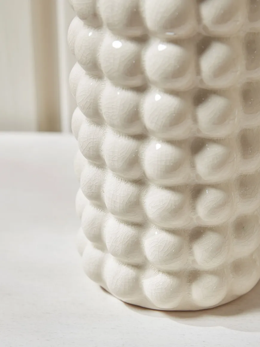 Glazed Bubble Column Vase