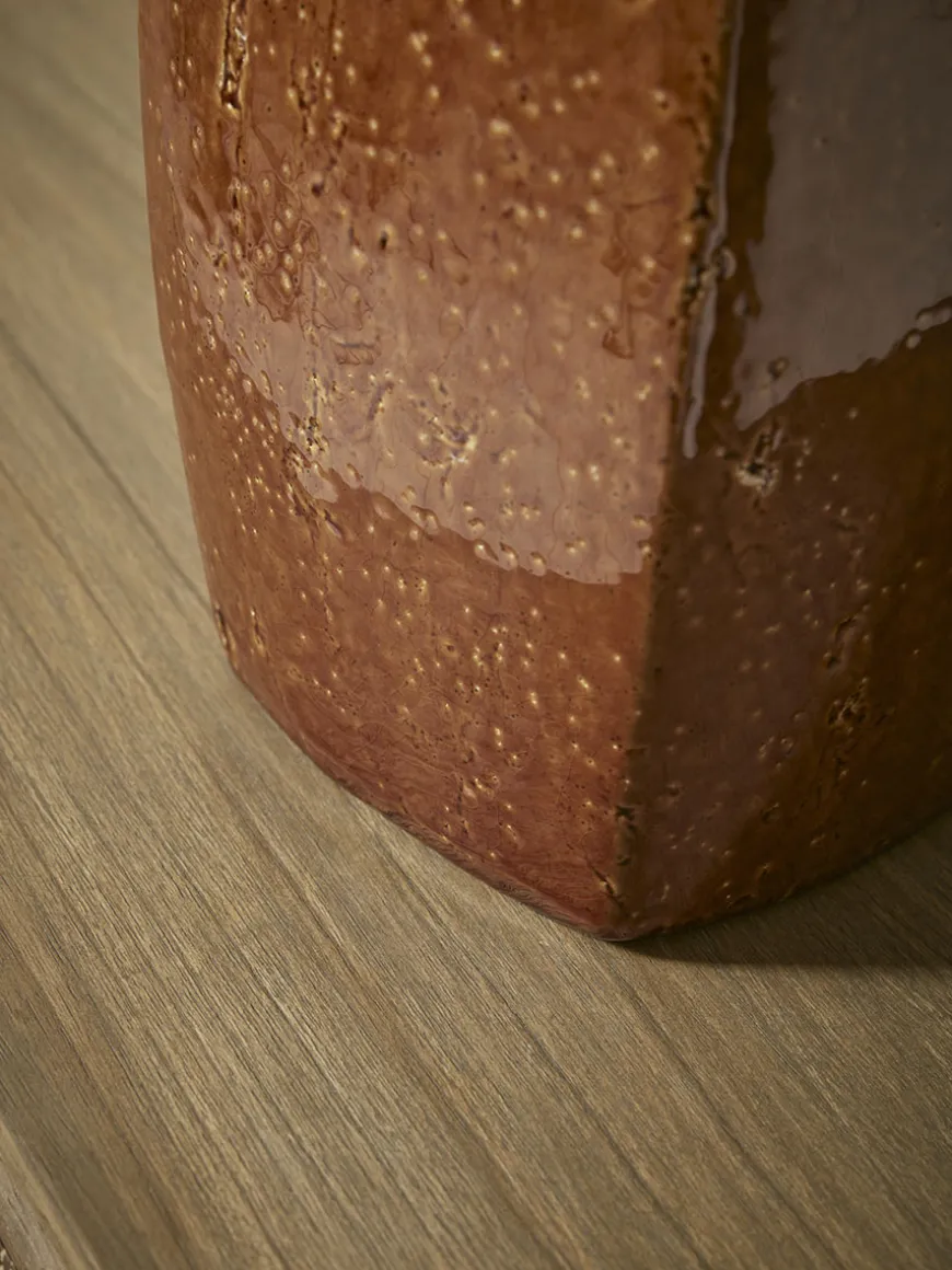Glazed Burnt Orange Table Lamp