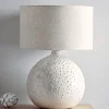 Glazed Dots Table Lamp - White