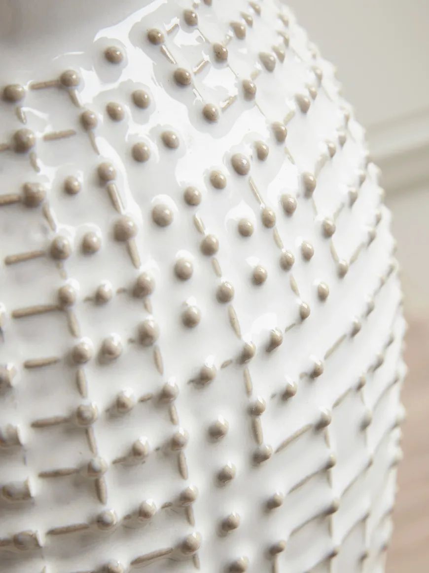 Glazed Dotted Vase