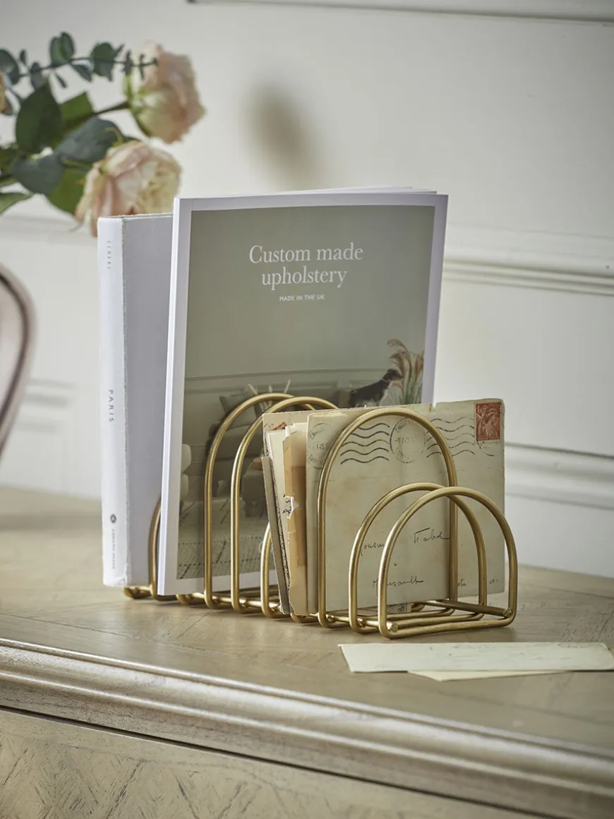 Golden Metal Storage Rack