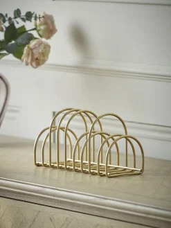 Golden Metal Storage Rack