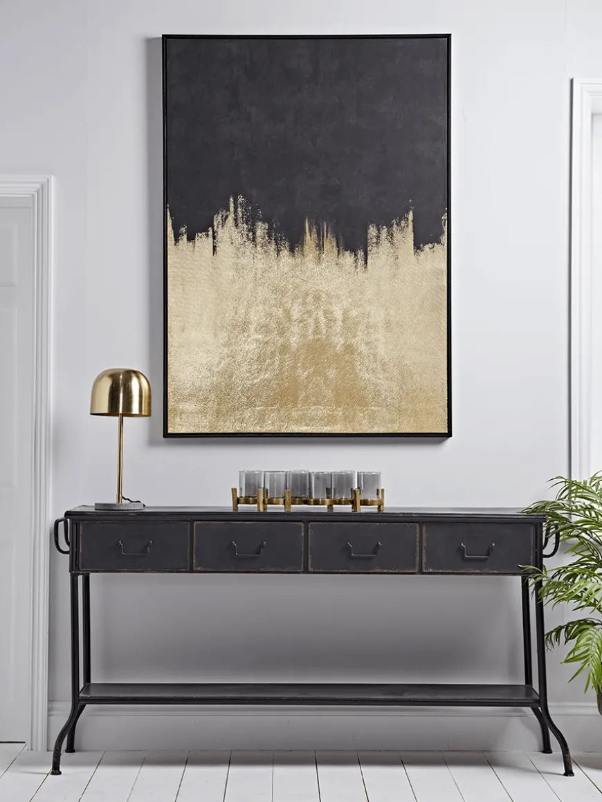 Golden Nights Framed Canvas