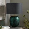 Green Cut Glass Table lamp