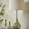 Green Glass Table Lamp