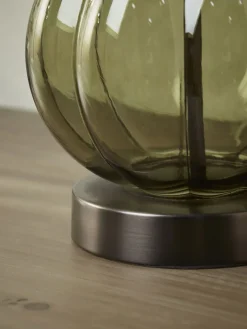Green Glass Table Lamp