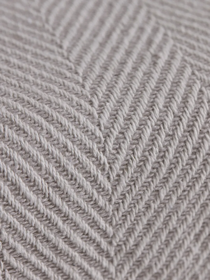 Grey Chevron Throw