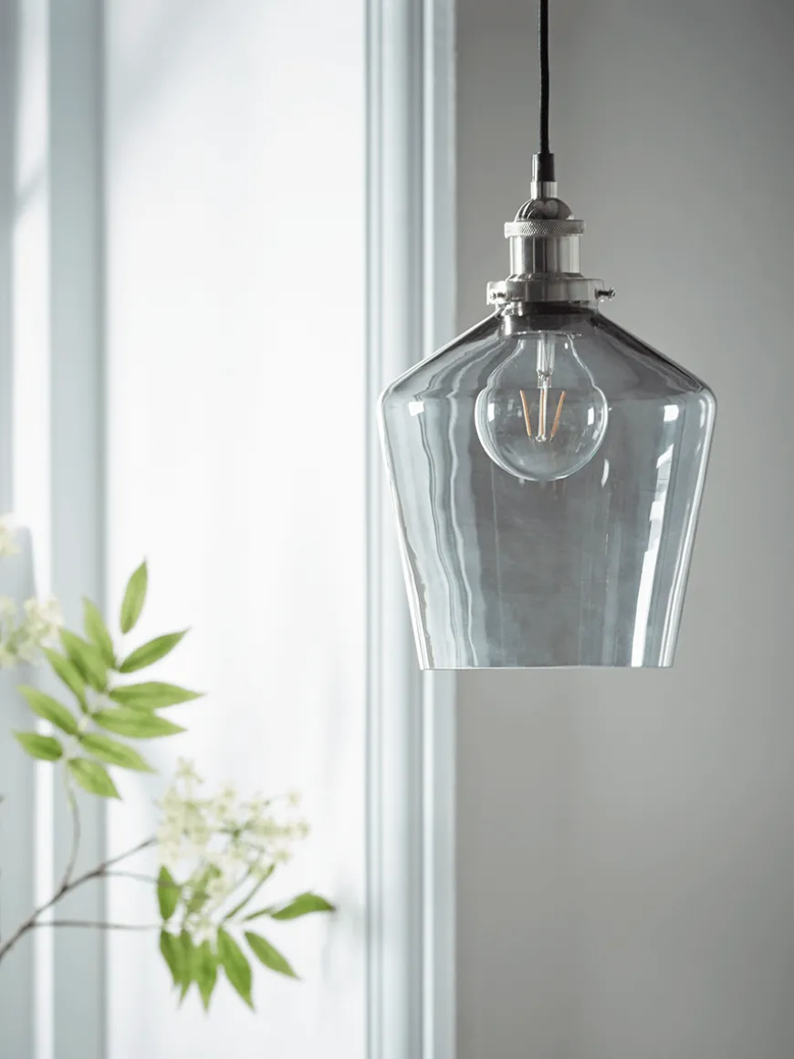 Grey Glass Pendant