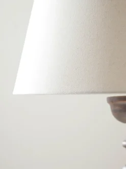 Greywash Turned Floor Lamp