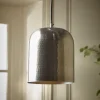 Hammered Antique Brass Pendant