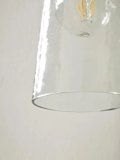 Hammered Glass Wall Light