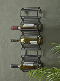 Hexagonal Wine Rack - Black