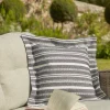 Indoor Outdoor Pillow Edged Cushion - Charcoal