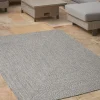 Indoor Outdoor Rectangular Rug - Grey