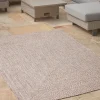Indoor Outdoor Rectangular Rug - Natural