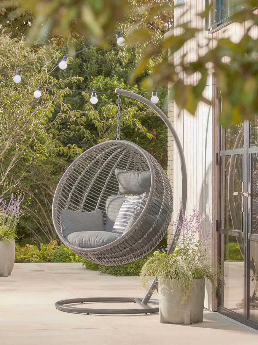 Industrial Hanging Chair - Grey