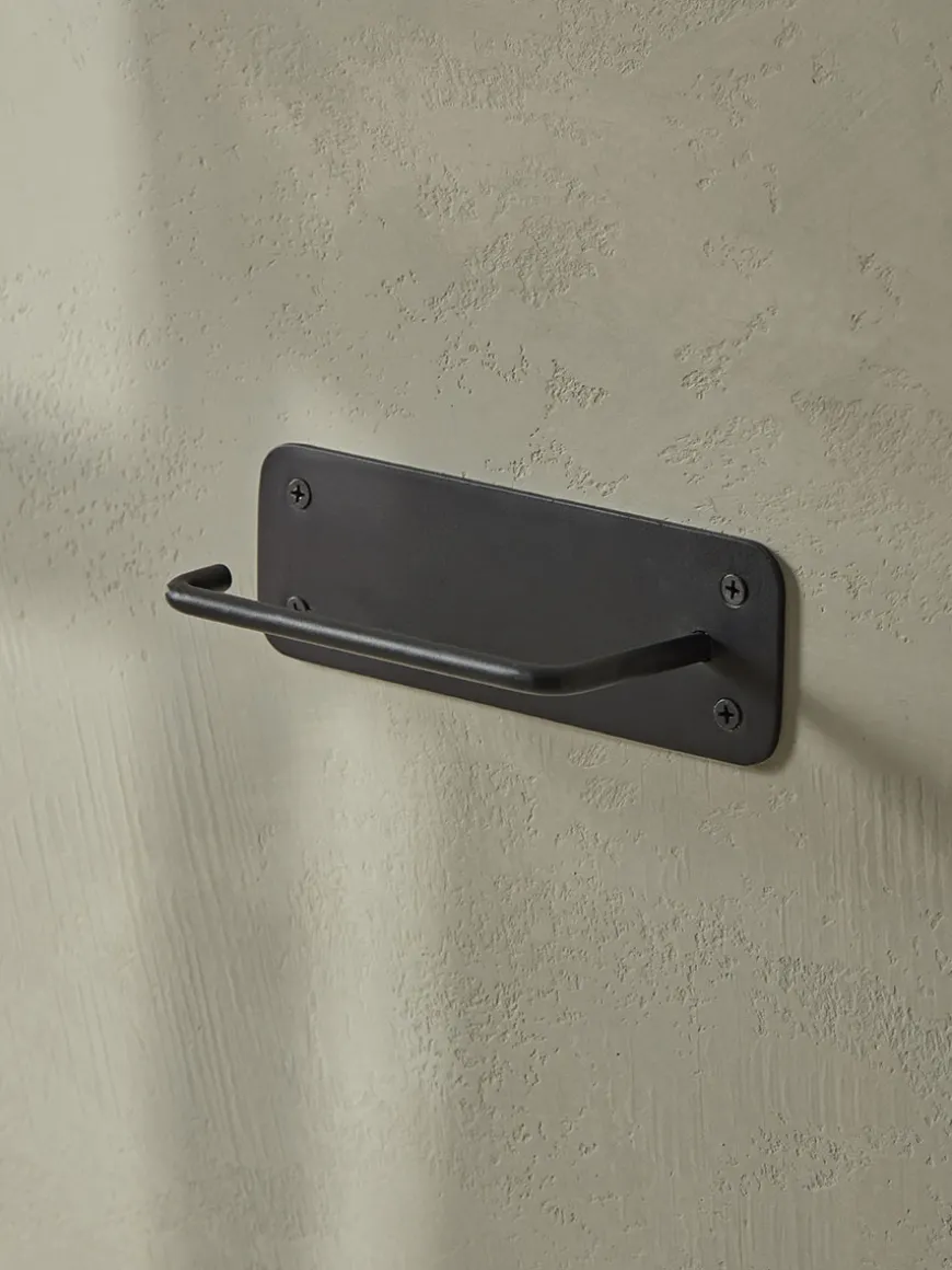 Industrial Loo Roll Holder - Black