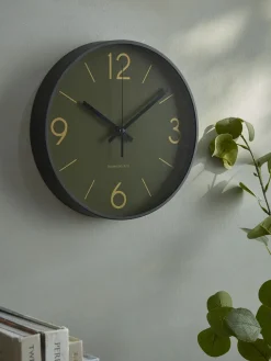 Industrial Olive Clock