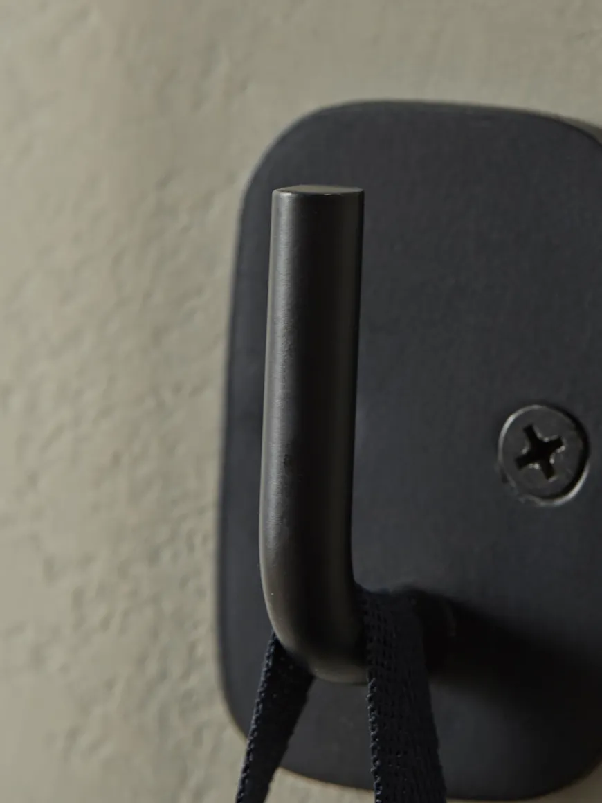 Industrial Single Hook - Black