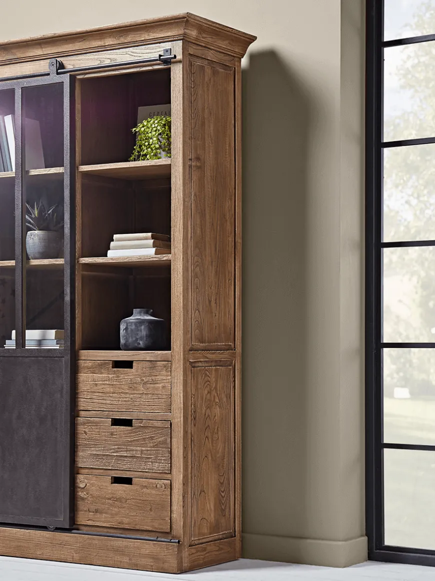 Industrial Sliding Door Display Cabinet
