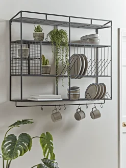 Industrial Style Iron Wall Unit - Large