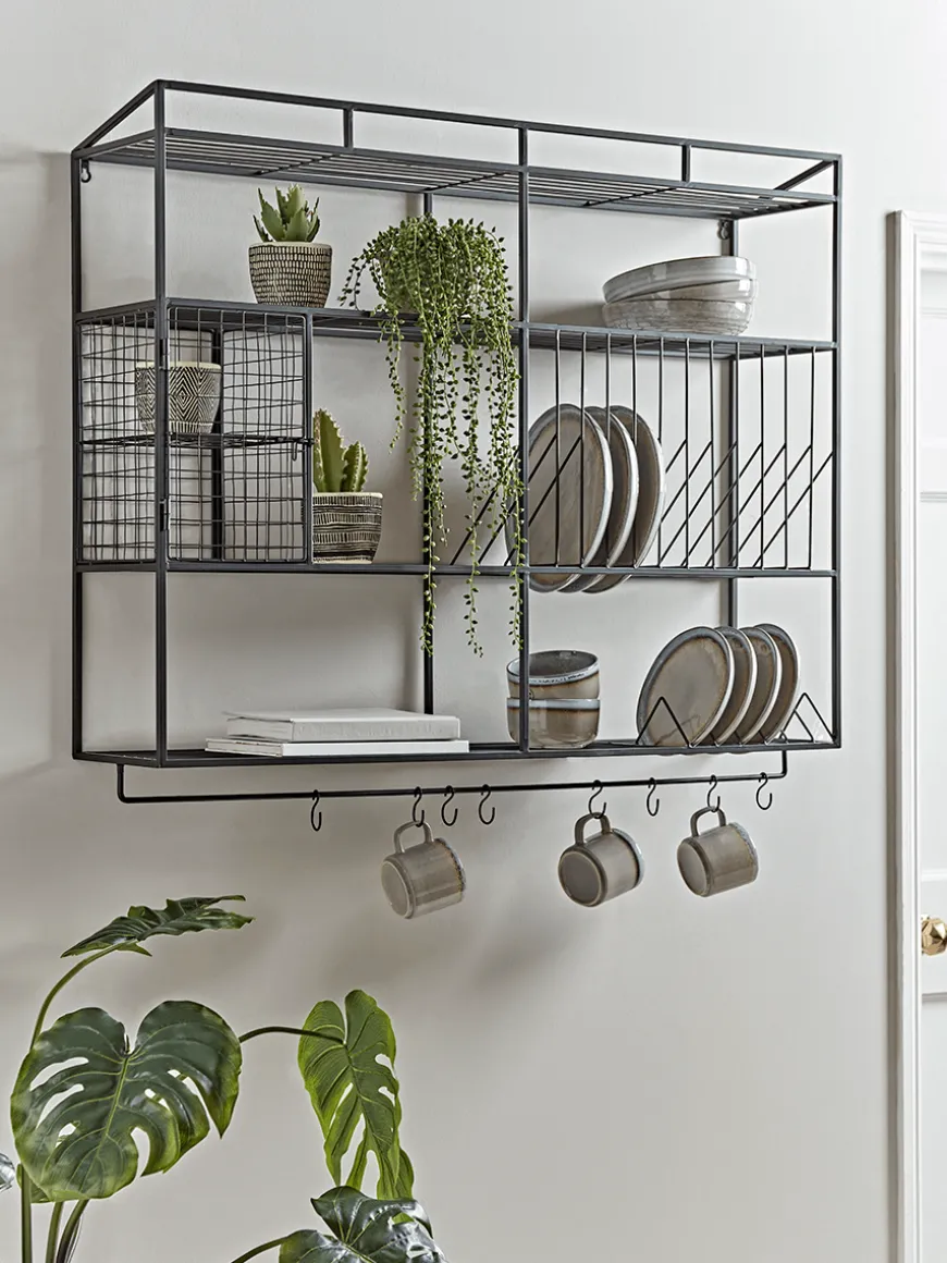 Industrial Style Iron Wall Unit - Large