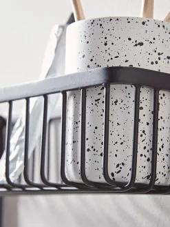 Iron Bathroom Shelf - Black