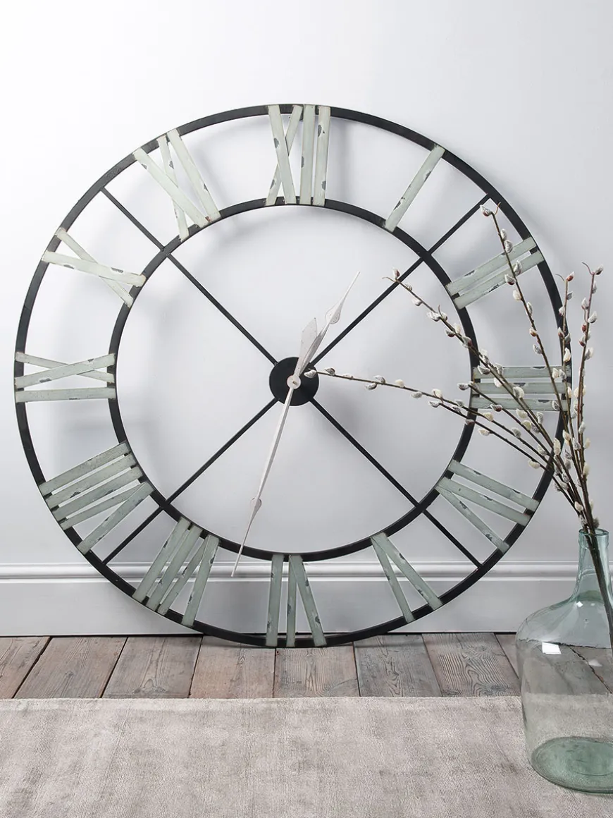 Ironwork Cut Out Clock