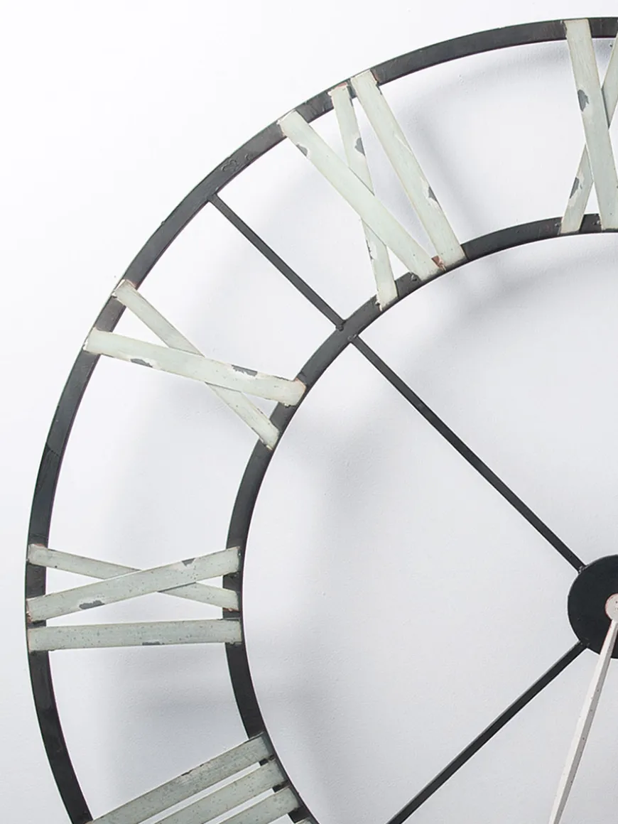Ironwork Cut Out Clock