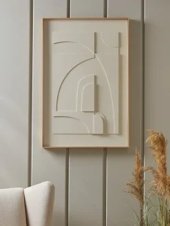 Layered Framed Abstract Canvas