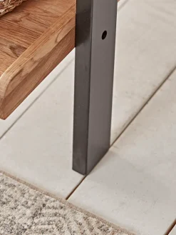 Leaning Oak Ladder Shelf