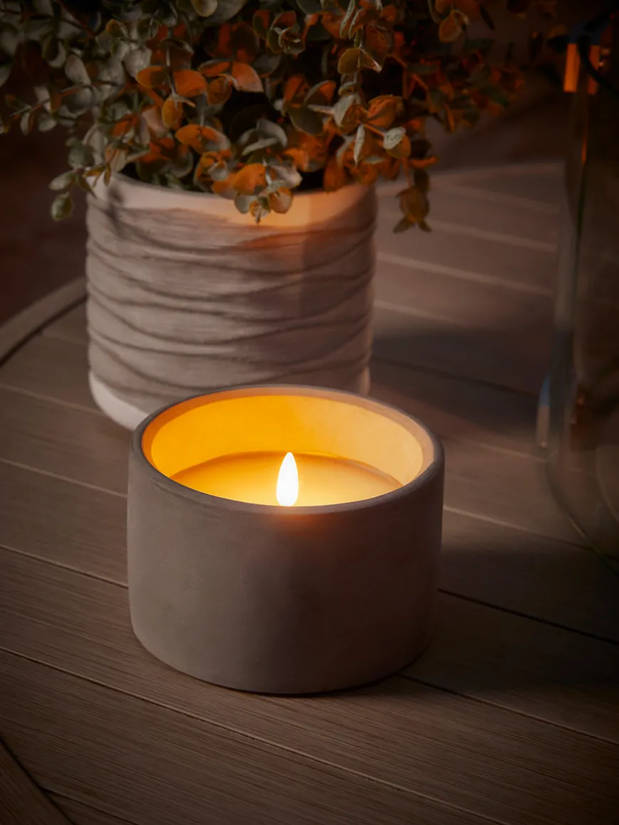 LED Concrete Candle - Small
