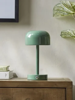 LED Dome Table Lamp - Forest Green