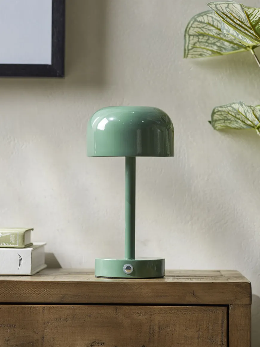 LED Dome Table Lamp - Forest Green