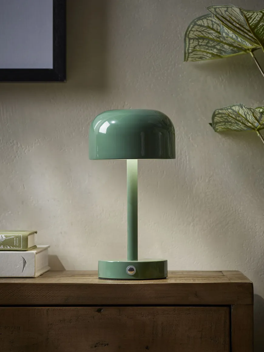 LED Dome Table Lamp - Forest Green