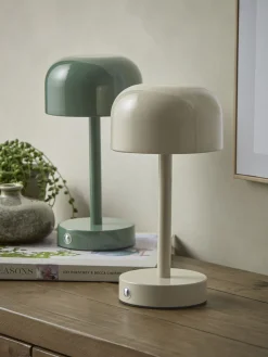 LED Dome Table Lamp - Taupe