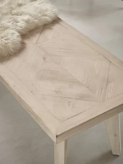 Limewashed Parquet Bench