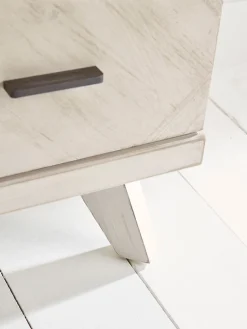 Limewashed Parquet Chest of Drawers