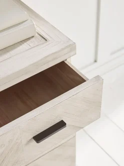 Limewashed Parquet Chest of Drawers