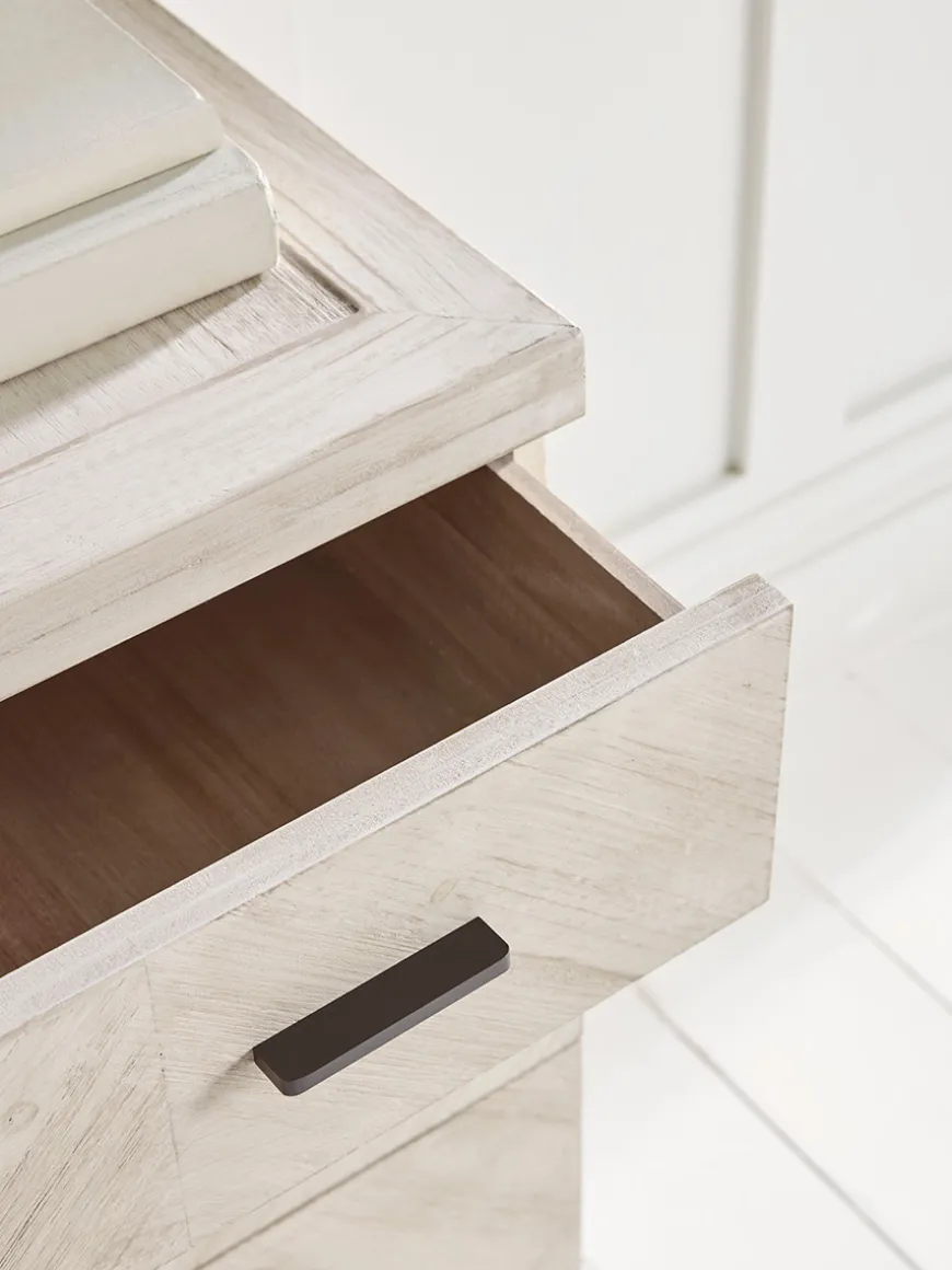 Limewashed Parquet Chest of Drawers