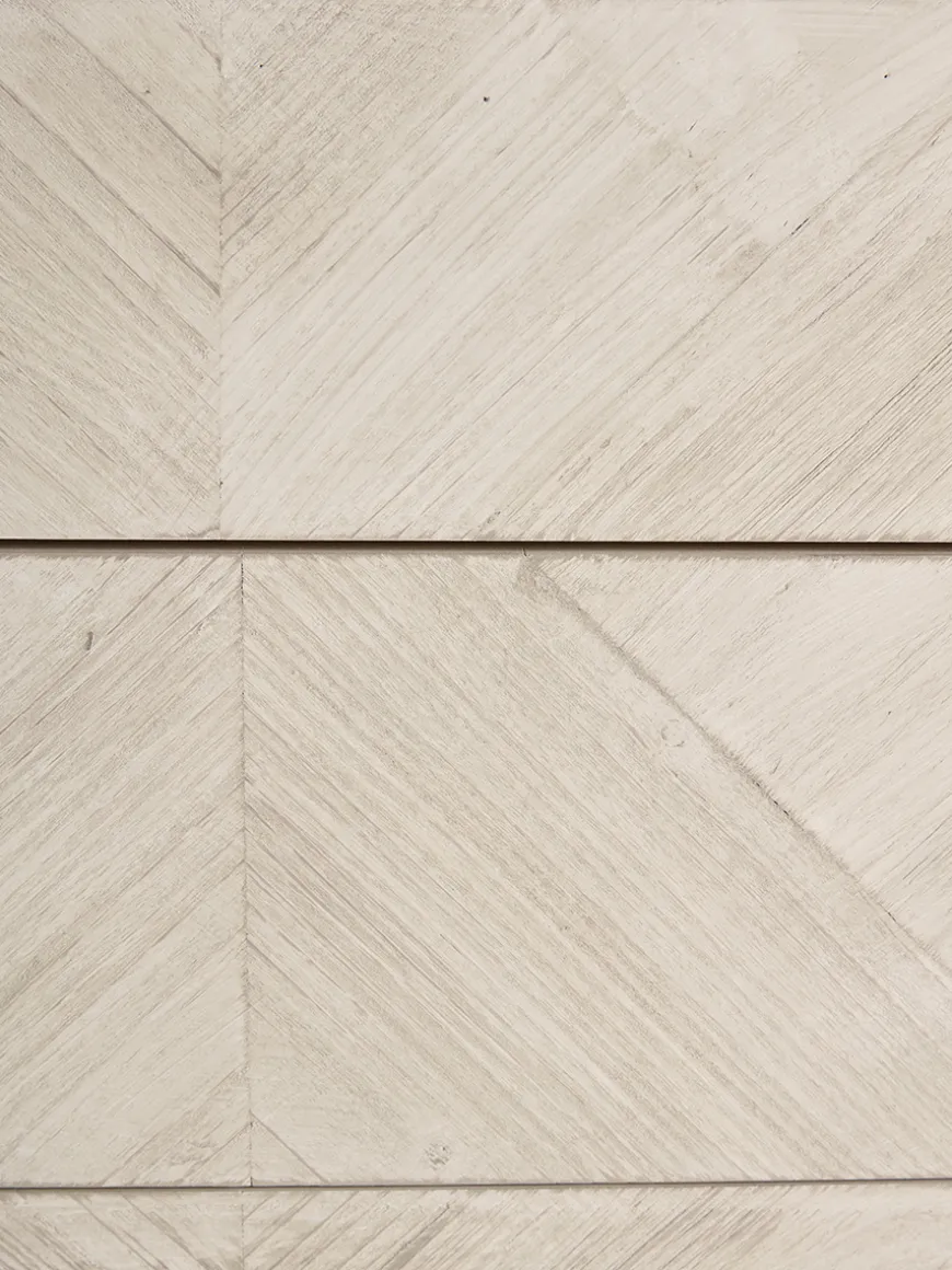 Limewashed Parquet Chest of Drawers