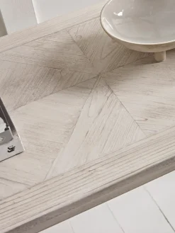 Limewashed Parquet Console Table