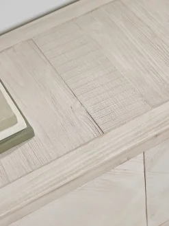 Limewashed Parquet Media Unit