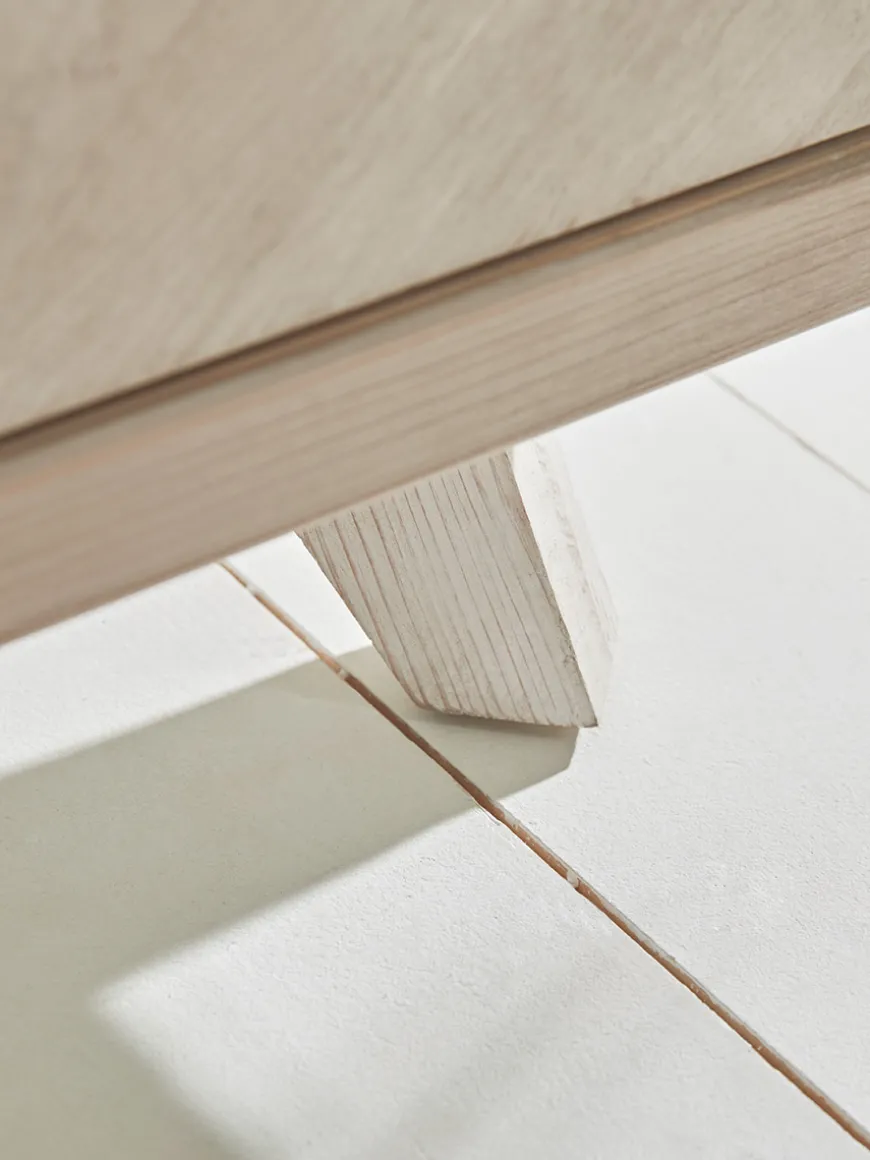 Limewashed Parquet Media Unit