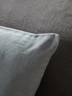 Linen Rectangle Cushion Cover - Dusky Blue