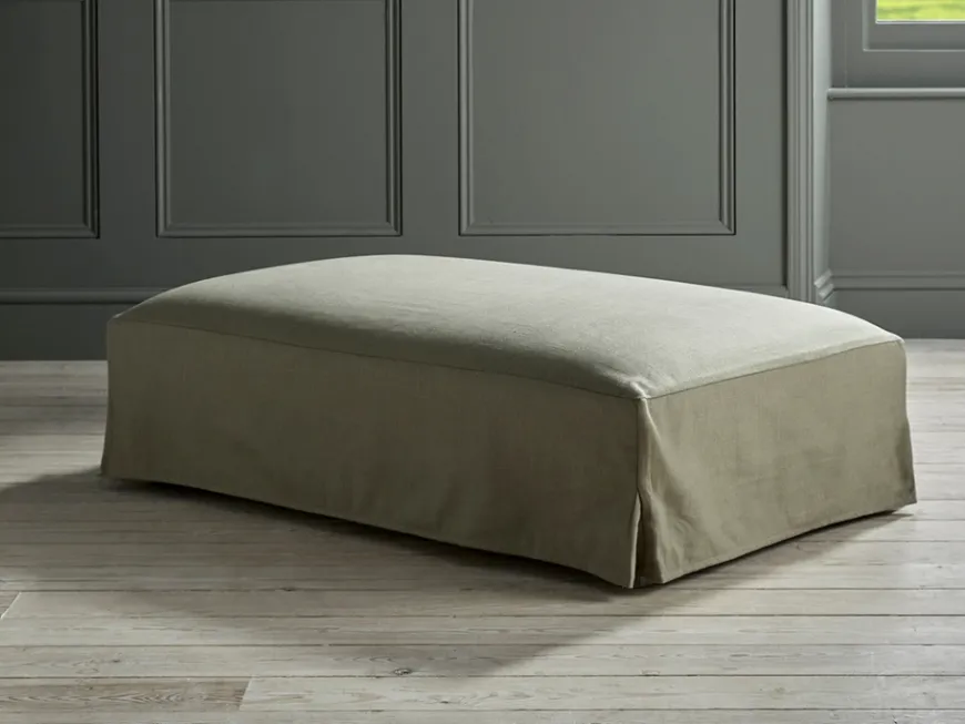 Loose Cover Coffee Table Ottoman