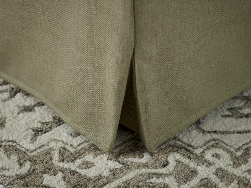 Loose Cover Coffee Table Ottoman