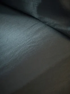 Luxury Linen King Fitted Sheet - Nordic Blue
